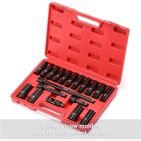 Complete 1/2-Inch Drive Deep Impact Socket Set, Metric - Picture 7 of 8